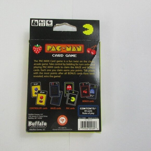 Pac Man The Card Game Buffalo Games and Puzzles for Kids, 84 Cards Rules of Play - Picture 4 of 6